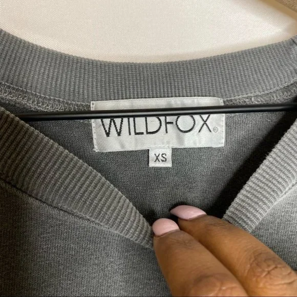 NWOT WILDFOX Easy Does It Sommers Gray Rainbow Crewneck Sweatshirt XS Small - Picture 10 of 11